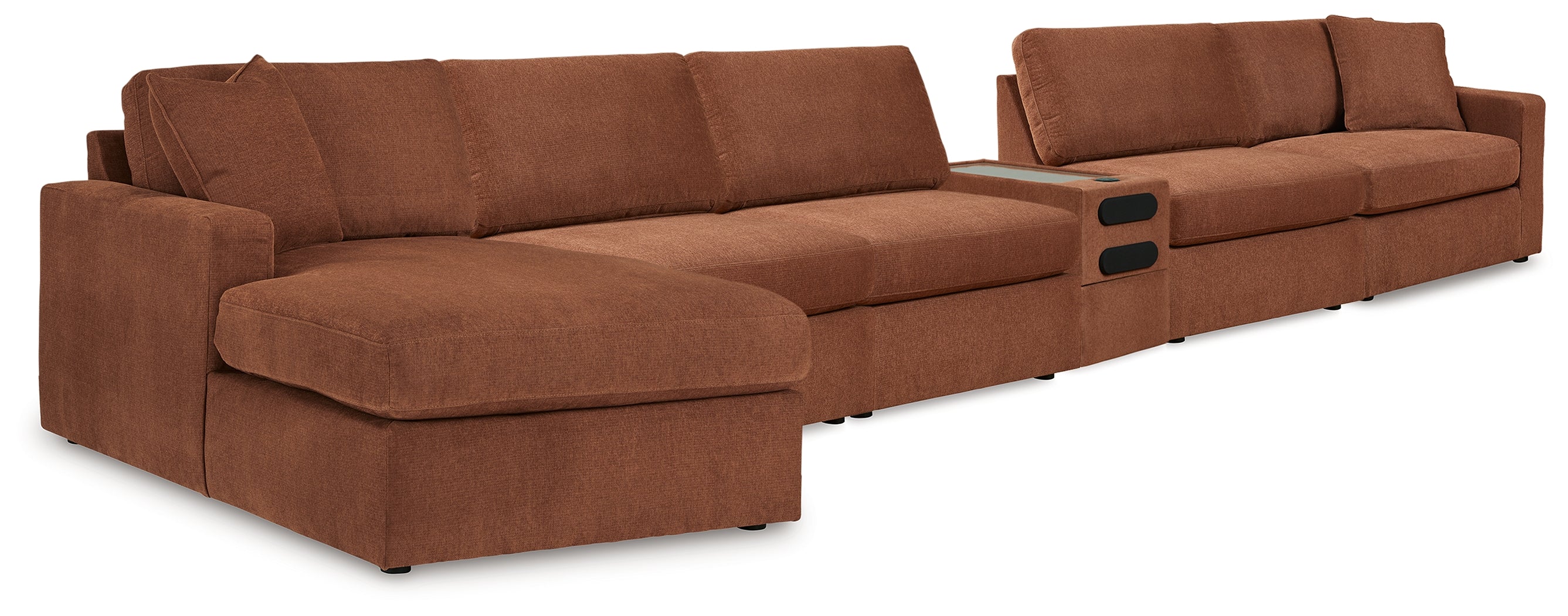 Coral Furniture - Ashley Furniture - Modmax 6-Piece Sectional - 6-Piece Sectional / Spice - 92102U24