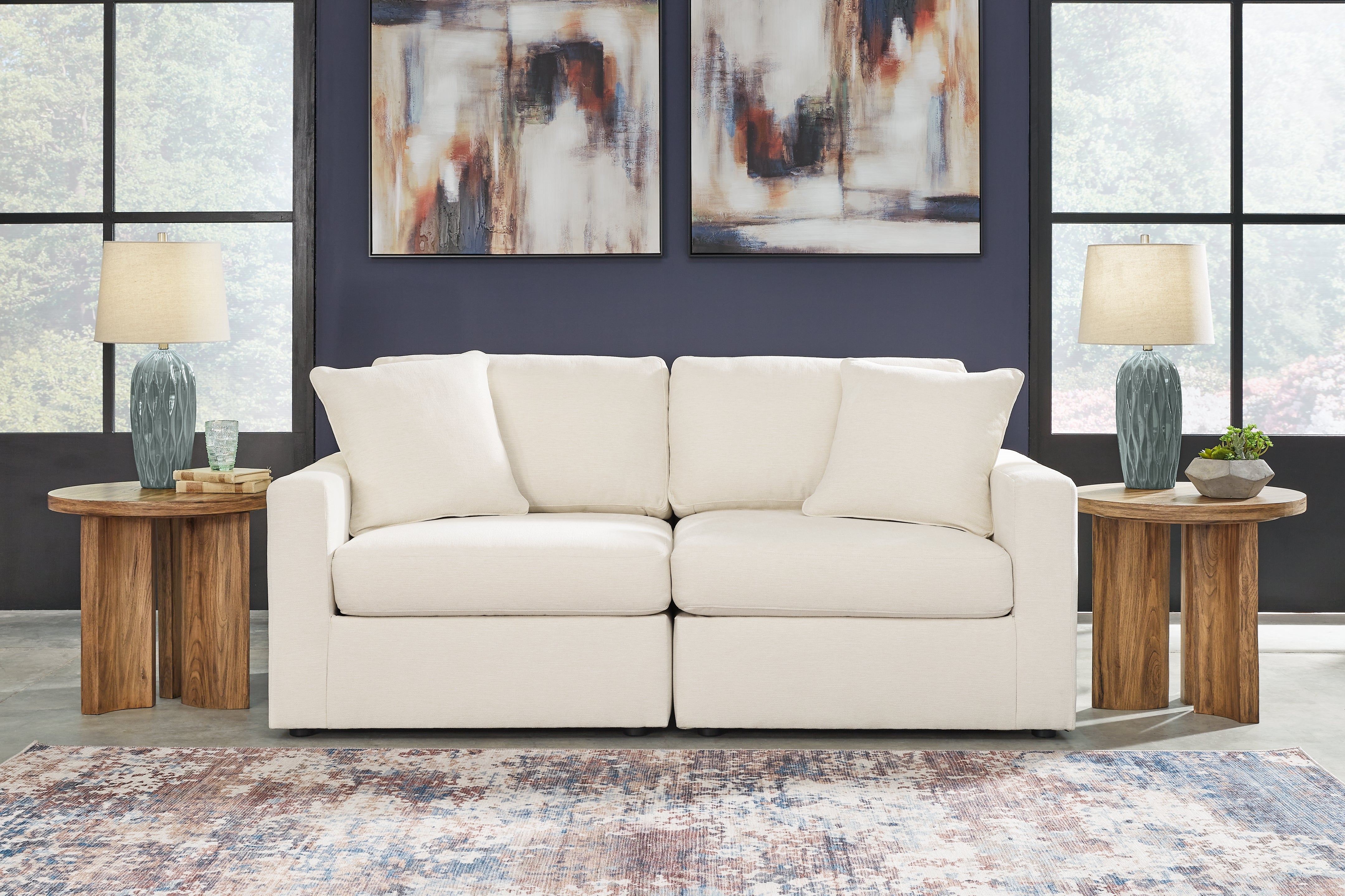 Coral Furniture - Ashley Furniture - Modmax Sectional - RAF 2-Piece Sectional / Oyster - 92103S1