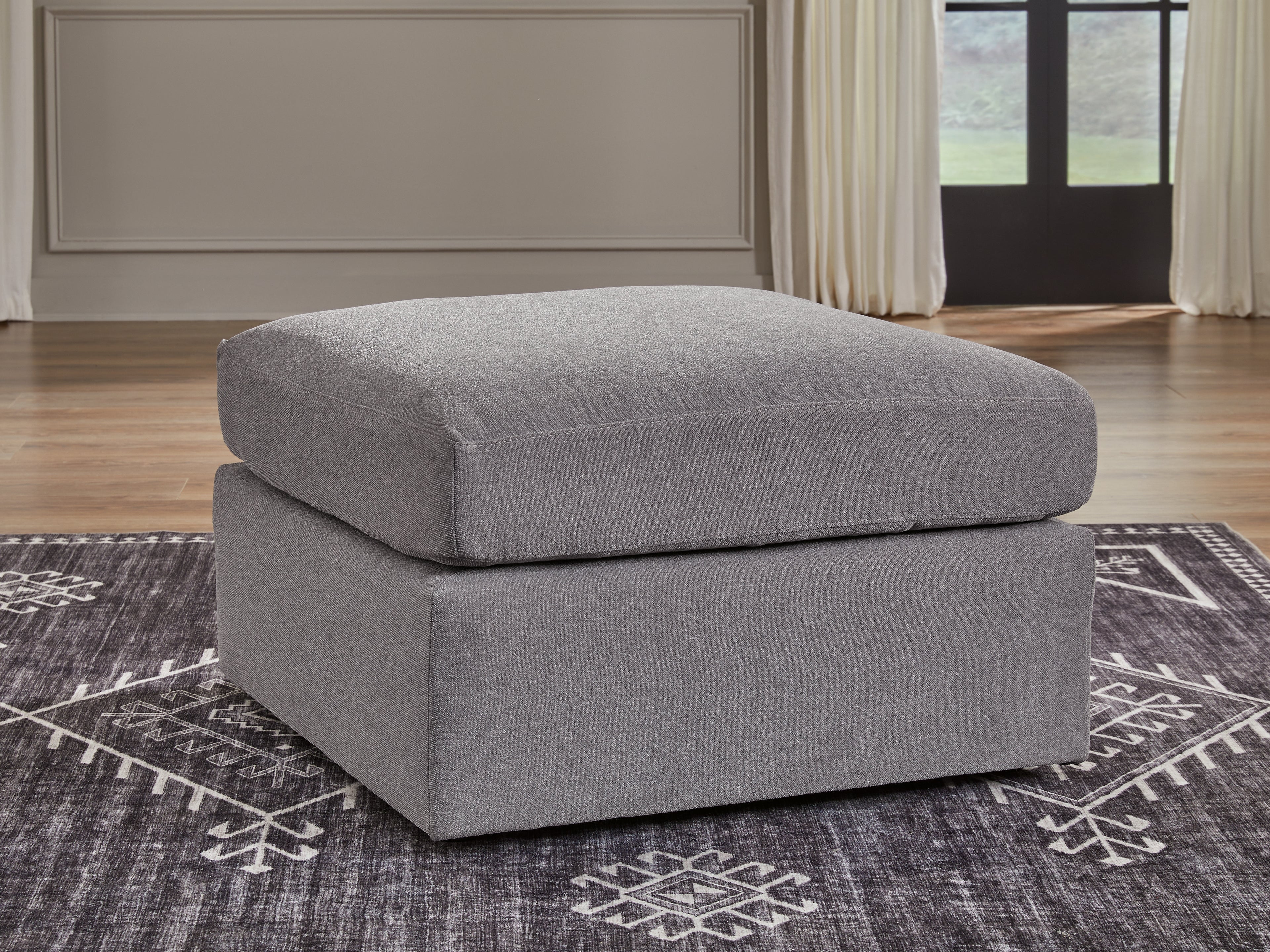 Coral Furniture - Ashley Furniture - Modmax Sectional - Oversized Accent Ottoman / Granite - 9210408