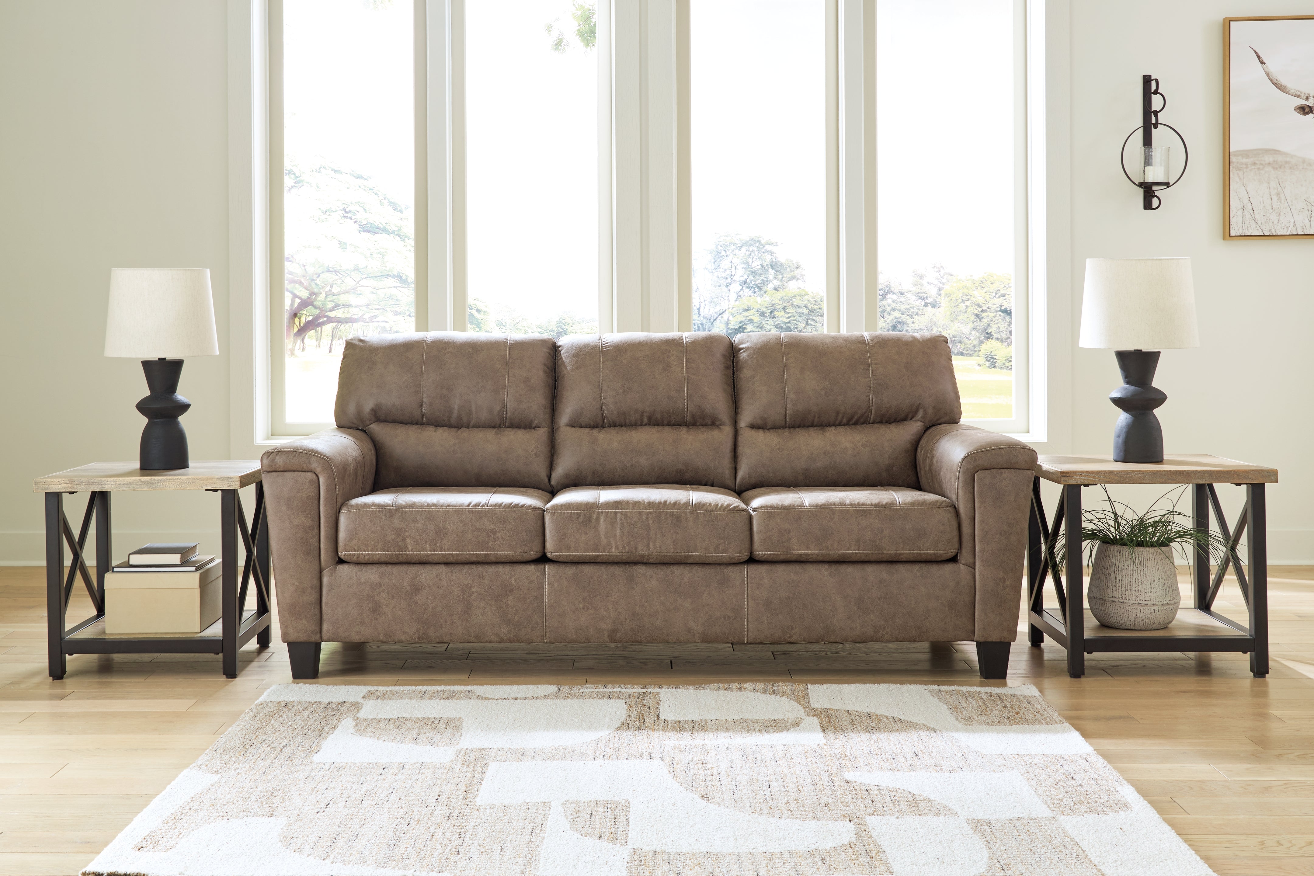 Coral Furniture - Ashley Furniture - Navi Living Room - Sofa / Fossil - 9400438