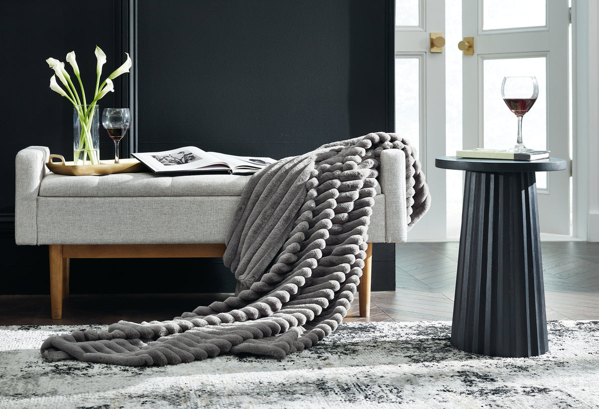 Coral Furniture - Ashley Furniture - Alsonwell Throw (Set of 3) - Throw (3/CS) / Gray - A1001081