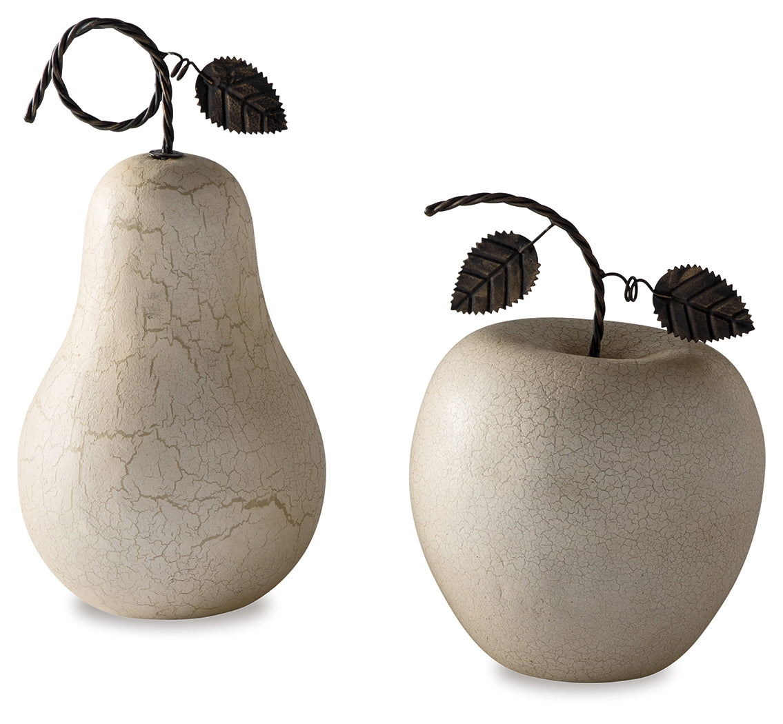 Coral Furniture - Ashley Furniture - Bidelia Sculpture - Sculpture Set (Set of 2) / Antique White - A2000381