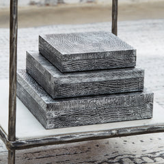 Coral Furniture - Ashley Furniture - Keldy Box (Set of 3) - Box Set (3/CN) / Antique Pewter Finish - A2000491