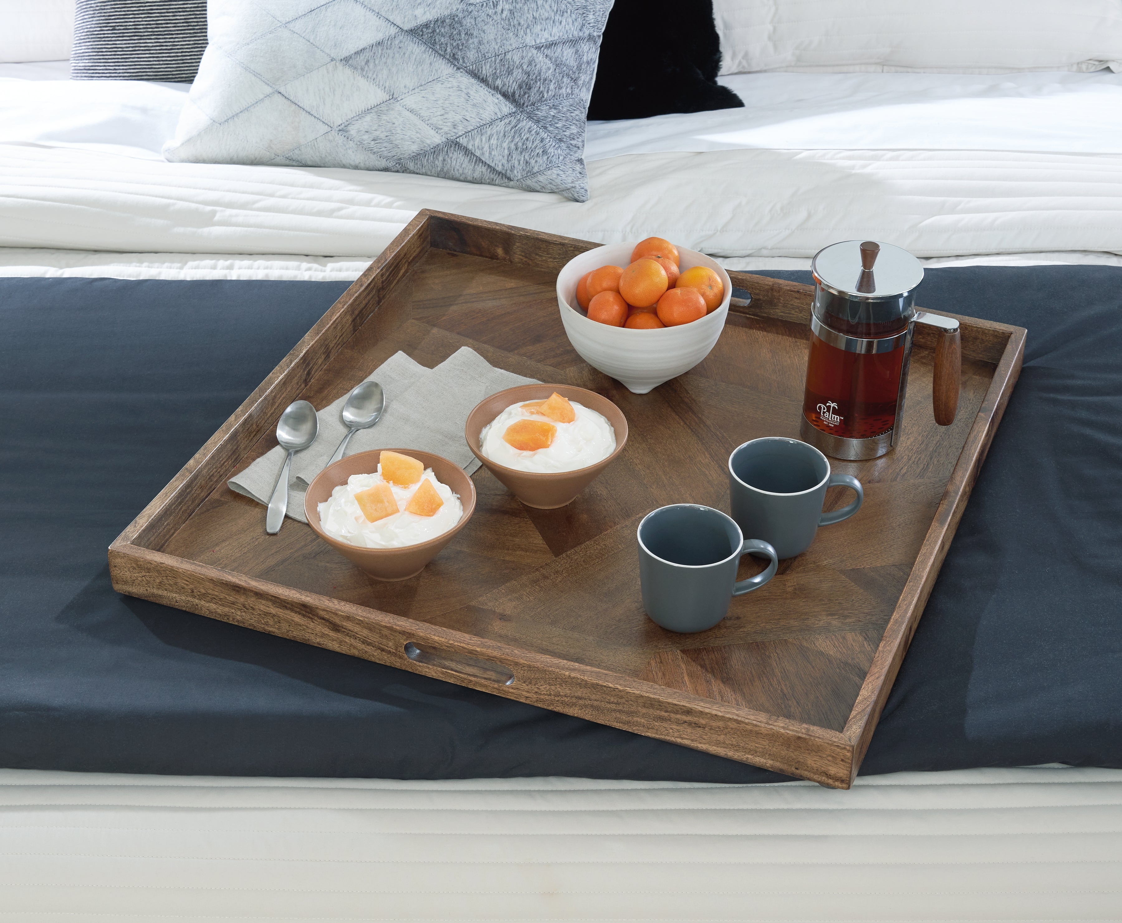 Coral Furniture - Ashley Furniture - Heddford Tray - Tray / Brown - A2000722