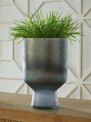 Coral Furniture - Ashley Furniture - Pennmore Vase - Vase / Antique Blue - A2000813