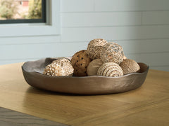 Coral Furniture - Ashley Furniture - Wallmen Tray - Tray / Champagne Gold Finish - A2000817