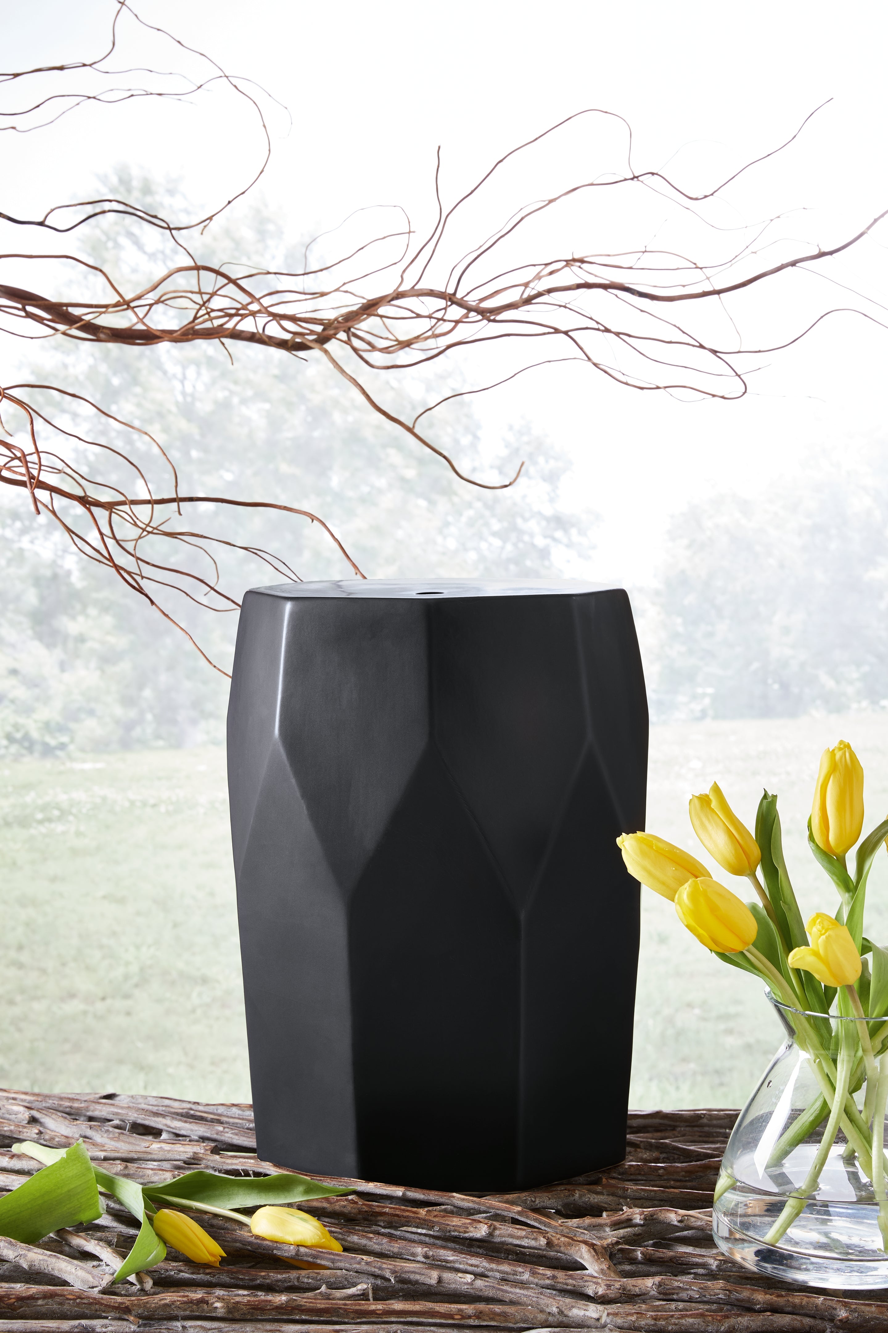 Coral Furniture - Ashley Furniture - Rhysworth Stool - Stool / Black - A3000632
