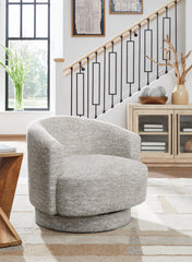 Coral Furniture - Ashley Furniture - Wardsor Swivel Accent Chair - Swivel Accent Chair / Stone - A3000731