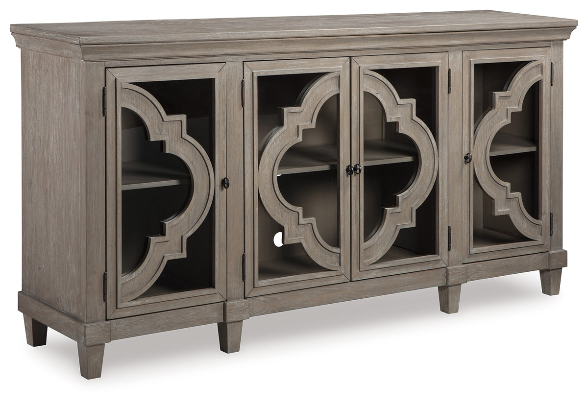 Coral Furniture - Ashley Furniture - Fossil Ridge Accent Cabinet - Accent Cabinet / Gray - A4000037