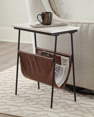 Coral Furniture - Ashley Furniture - Etanbury Accent Table - Accent Table / Brown/Black/White - A4000254