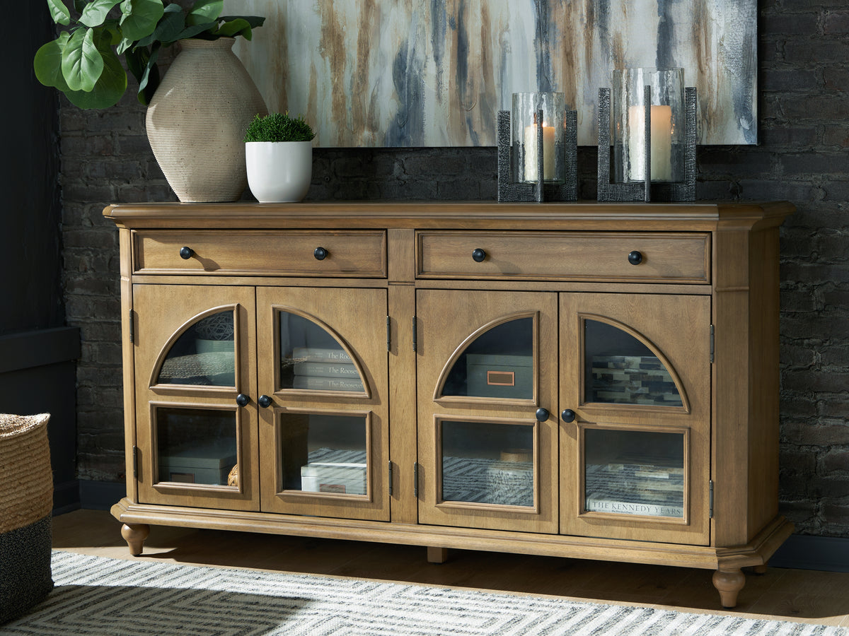 Coral Furniture - Ashley Furniture - Barlomore Accent Cabinet - Accent Cabinet / Brown - A4000597