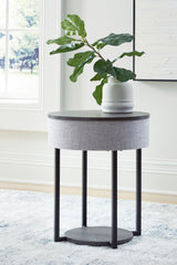 Coral Furniture - Ashley Furniture - Sethlen Accent Table with Speaker - Accent Table with Speaker / Gray/Black - A4000641