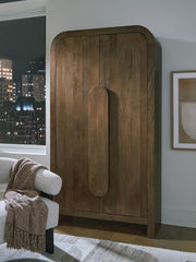 Coral Furniture - Ashley Furniture - Thoren Accent Cabinet - Accent Cabinet / Medium Brown - A4000699