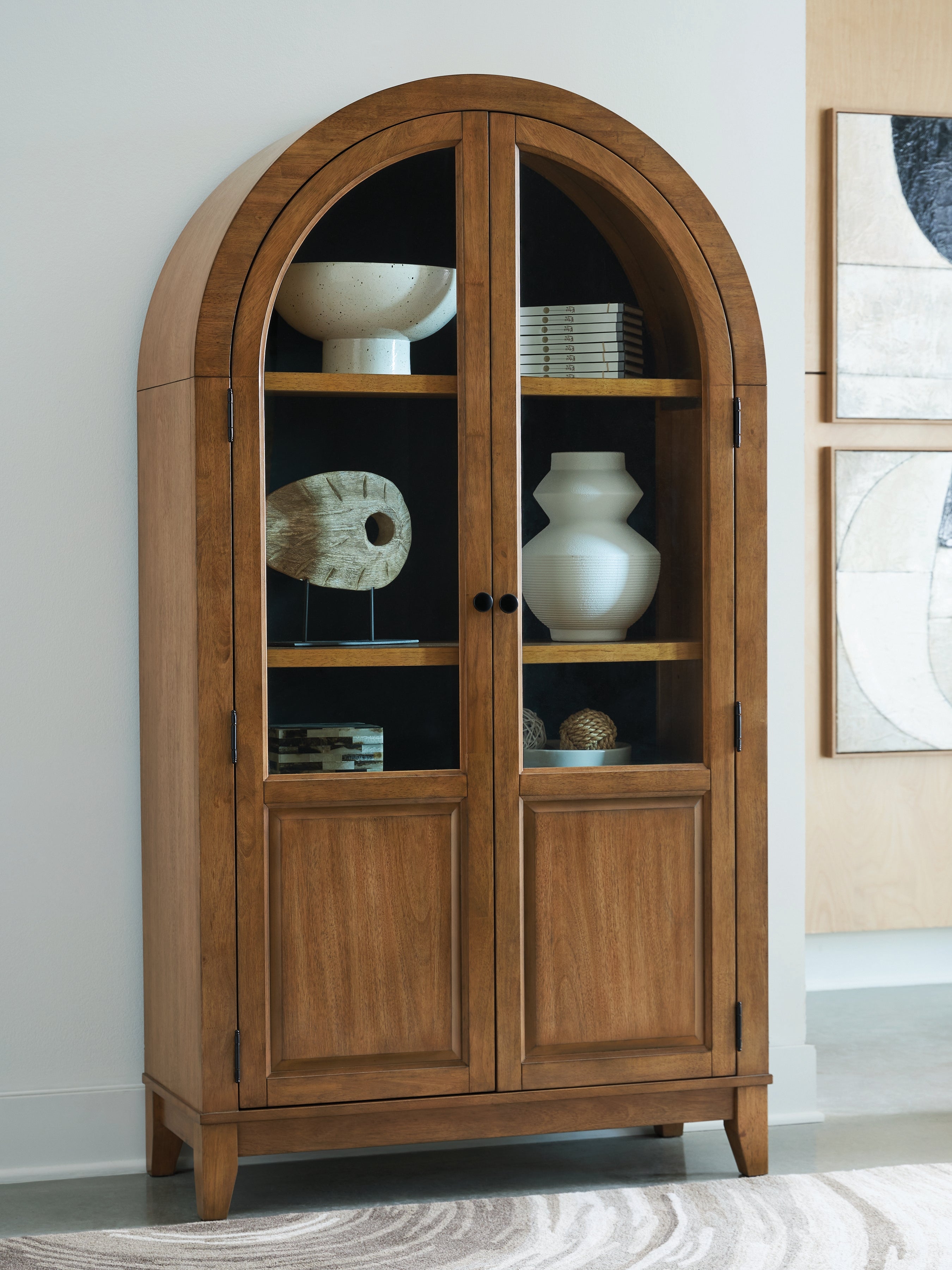 Coral Furniture - Ashley Furniture - Dagandale Accent Cabinet - Accent Cabinet / Natural/Black - A4000705