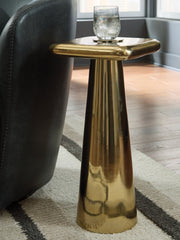 Coral Furniture - Ashley Furniture - Dallenburg Accent Table - Accent Table / Gold Finish - A4000717