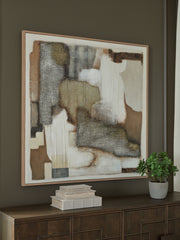 Coral Furniture - Ashley Furniture - Wylander Wall Decor - Wall Art / Tan/Brown/Gray - A8000497
