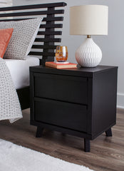 Coral Furniture - Ashley Furniture - Danziar Bedroom - Full Panel Bed / Black - B1013B20