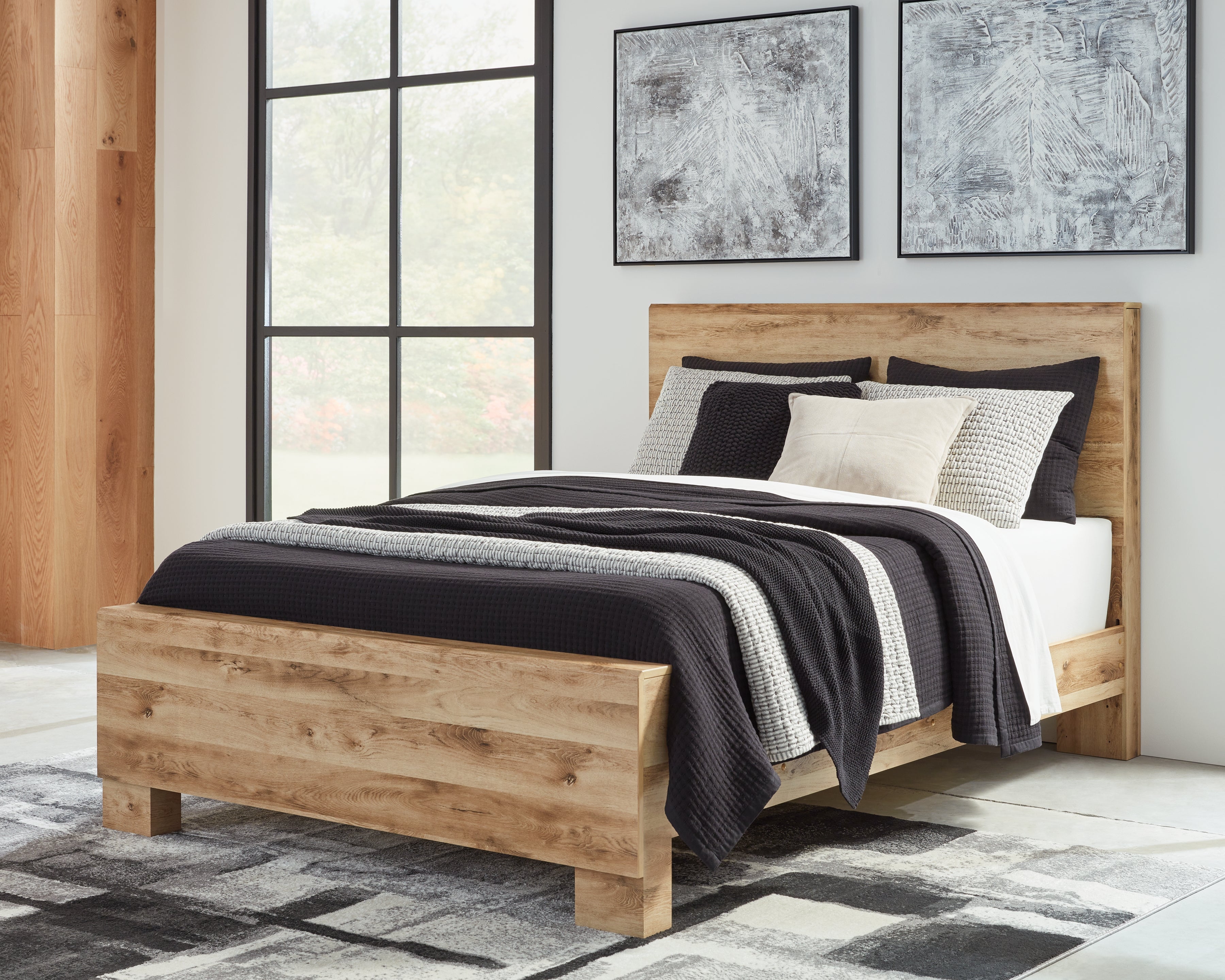 Coral Furniture - Ashley Furniture - Hyanna Bedroom - Queen Panel Bed / Tan Brown - B1050B2