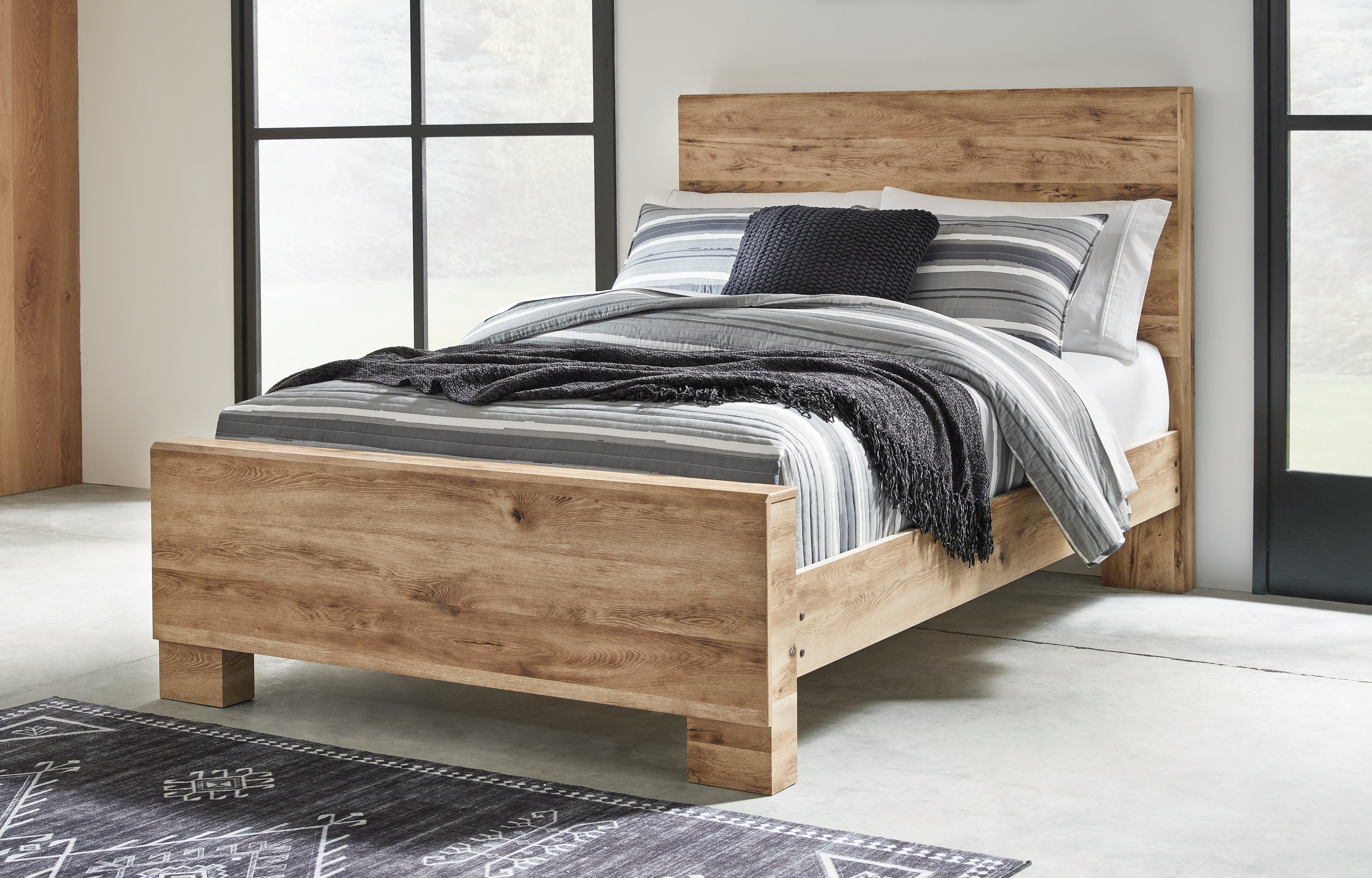 Coral Furniture - Ashley Furniture - Hyanna Bedroom - Full Panel Bed / Tan Brown - B1050B21