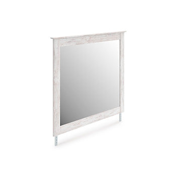 Coral Furniture - Ashley Furniture - Makidern Bedroom - Bedroom Mirror / Whitewash - PCB1171-36