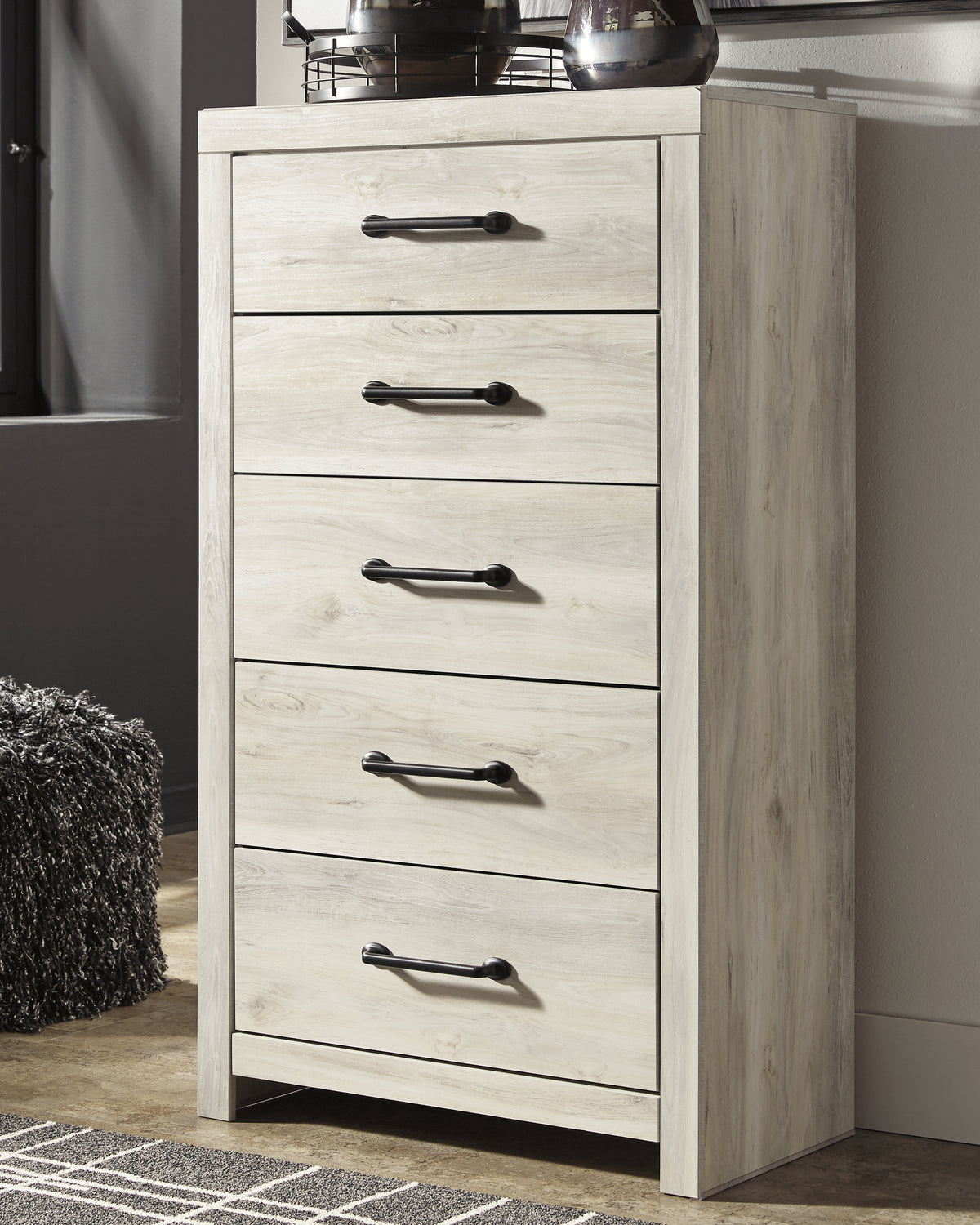 Coral Furniture - Ashley Furniture - Cambeck Bedroom - Full Panel Bed / Whitewash - B192B3