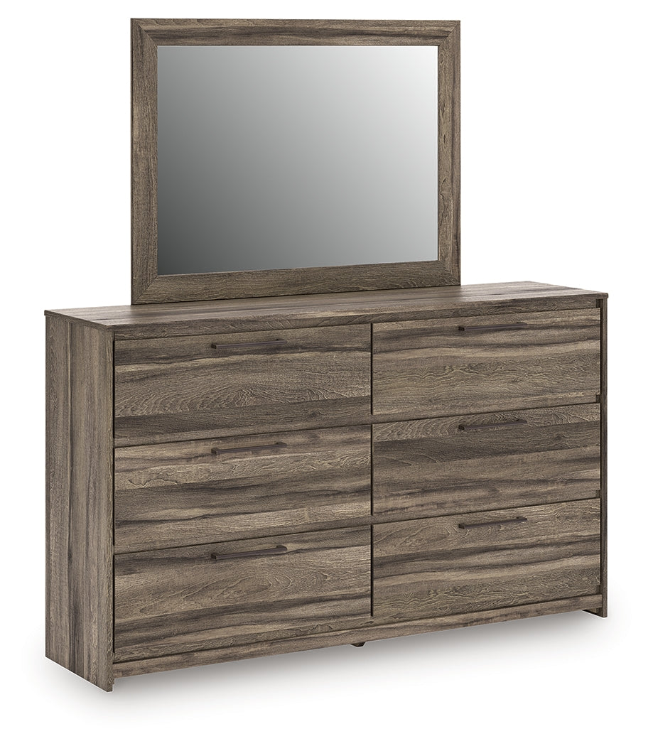 Coral Furniture - Ashley Furniture - Elbrim Bedroom - Dresser and Mirror / Brown - PCB2005B1