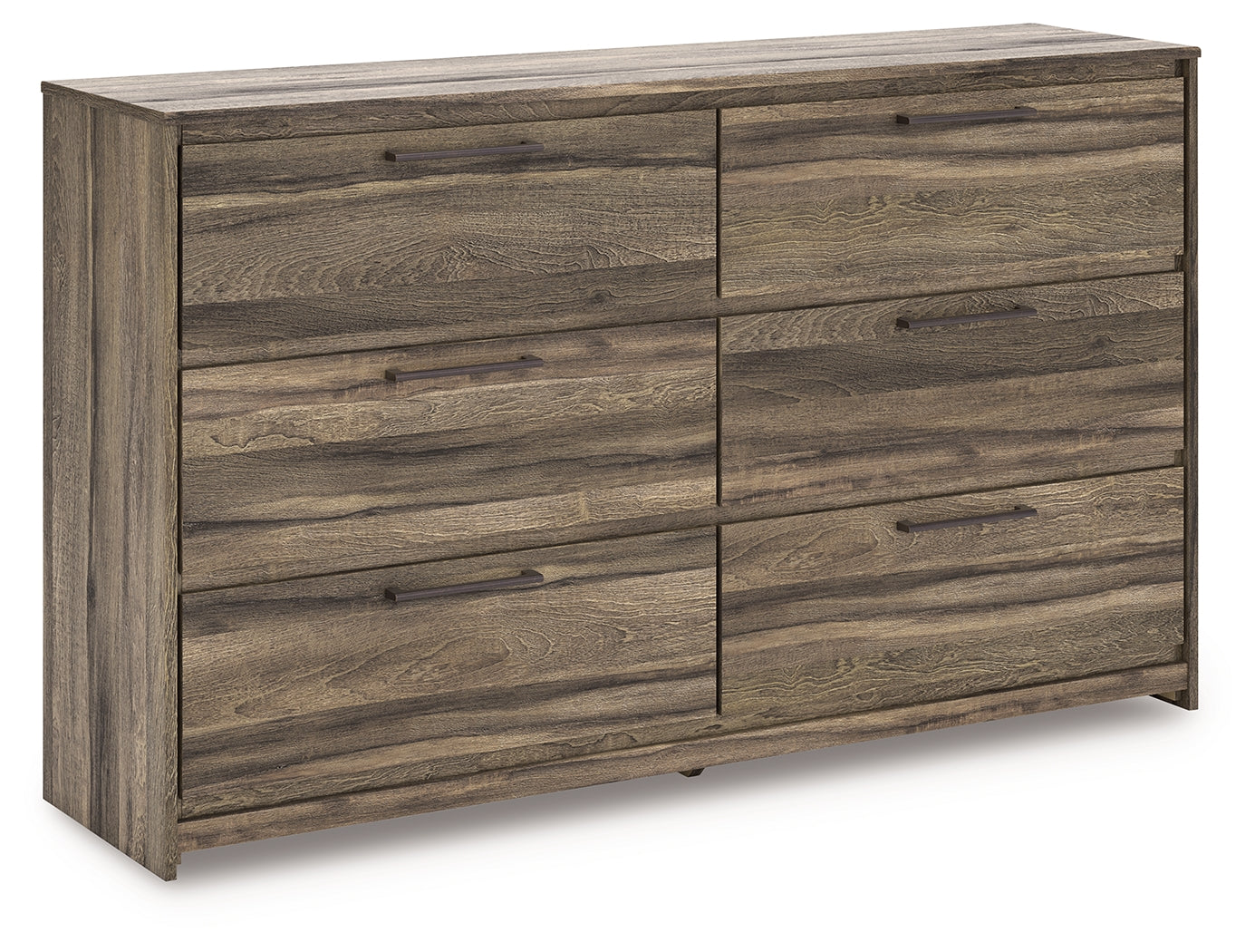 Coral Furniture - Ashley Furniture - Elbrim Bedroom - Six Drawer Dresser / Brown - PCB2005-31