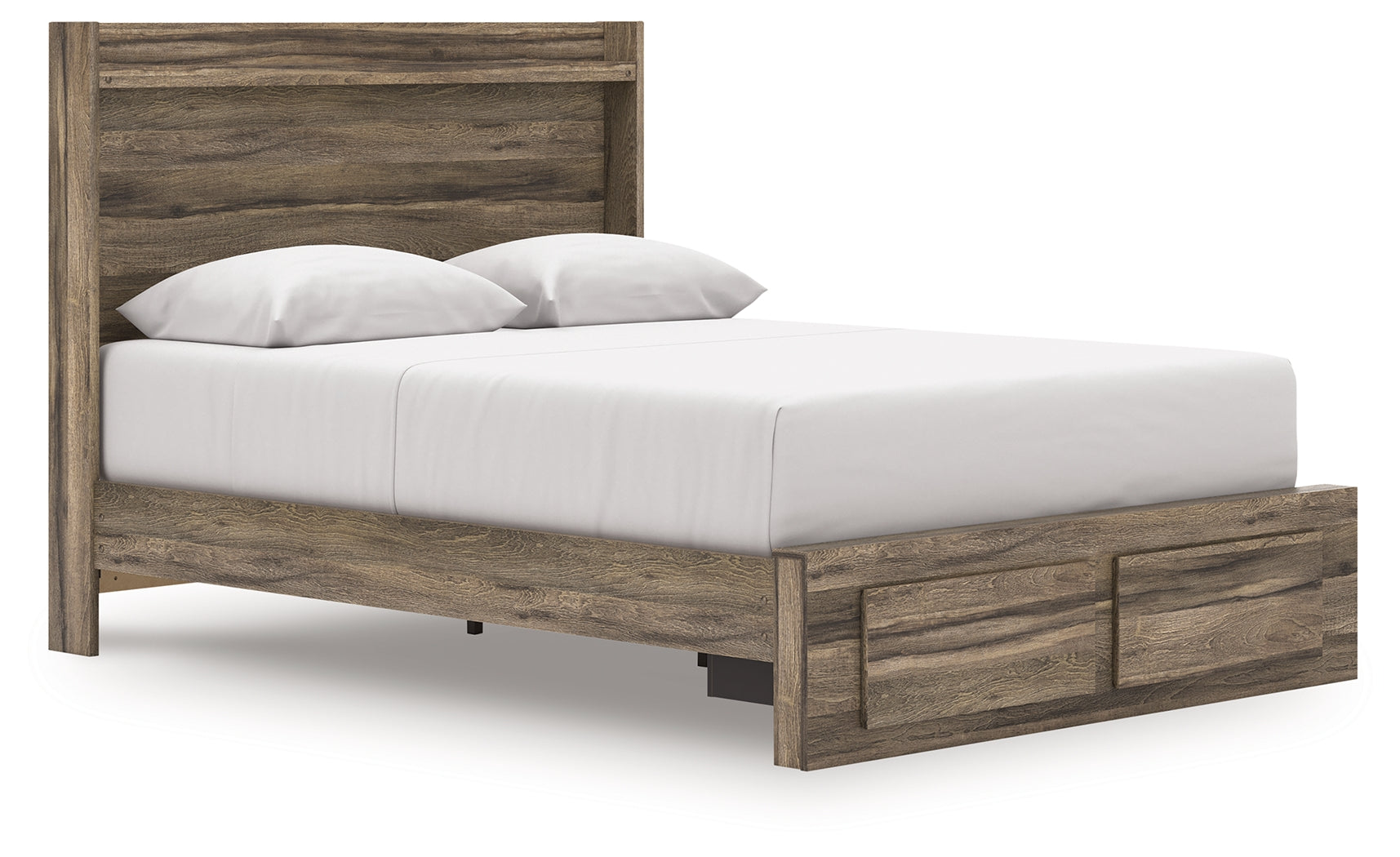 Coral Furniture - Ashley Furniture - Elbrim Bedroom - Queen Panel Storage Bed / Brown - PCB2005B4
