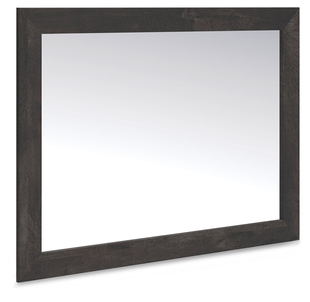 Coral Furniture - Ashley Furniture - Hollivern Bedroom - Bedroom Mirror / Dark Gray - PCB2108-36