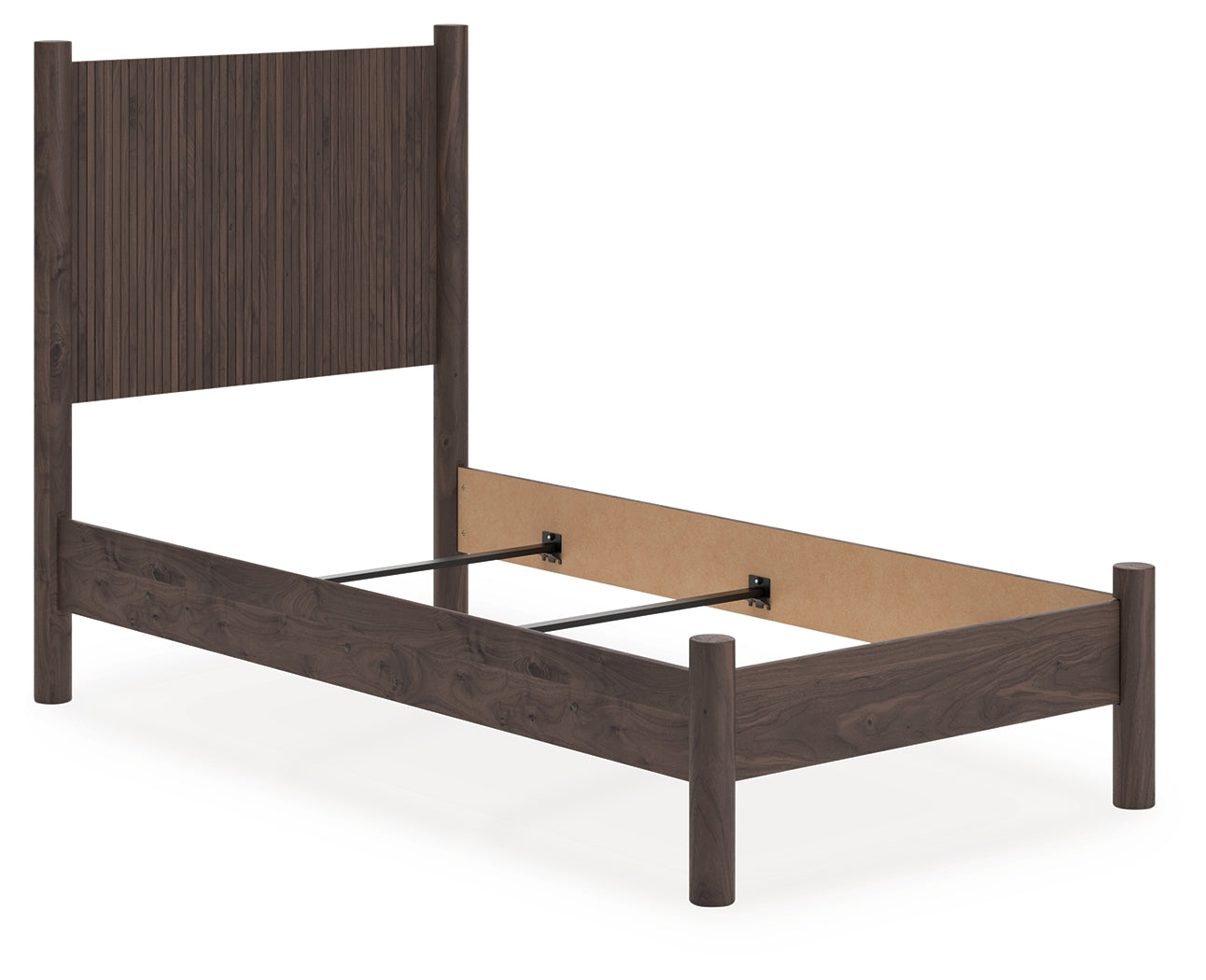Coral Furniture - Ashley Furniture - Pamytta Bedroom - Twin Panel Bed / Brown - PCB2614B14