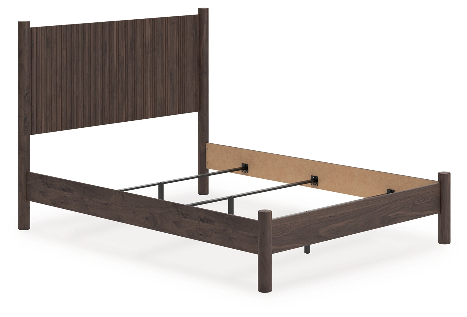 Coral Furniture - Ashley Furniture - Pamytta Bedroom - Queen Panel Bed / Brown - PCB2614B18