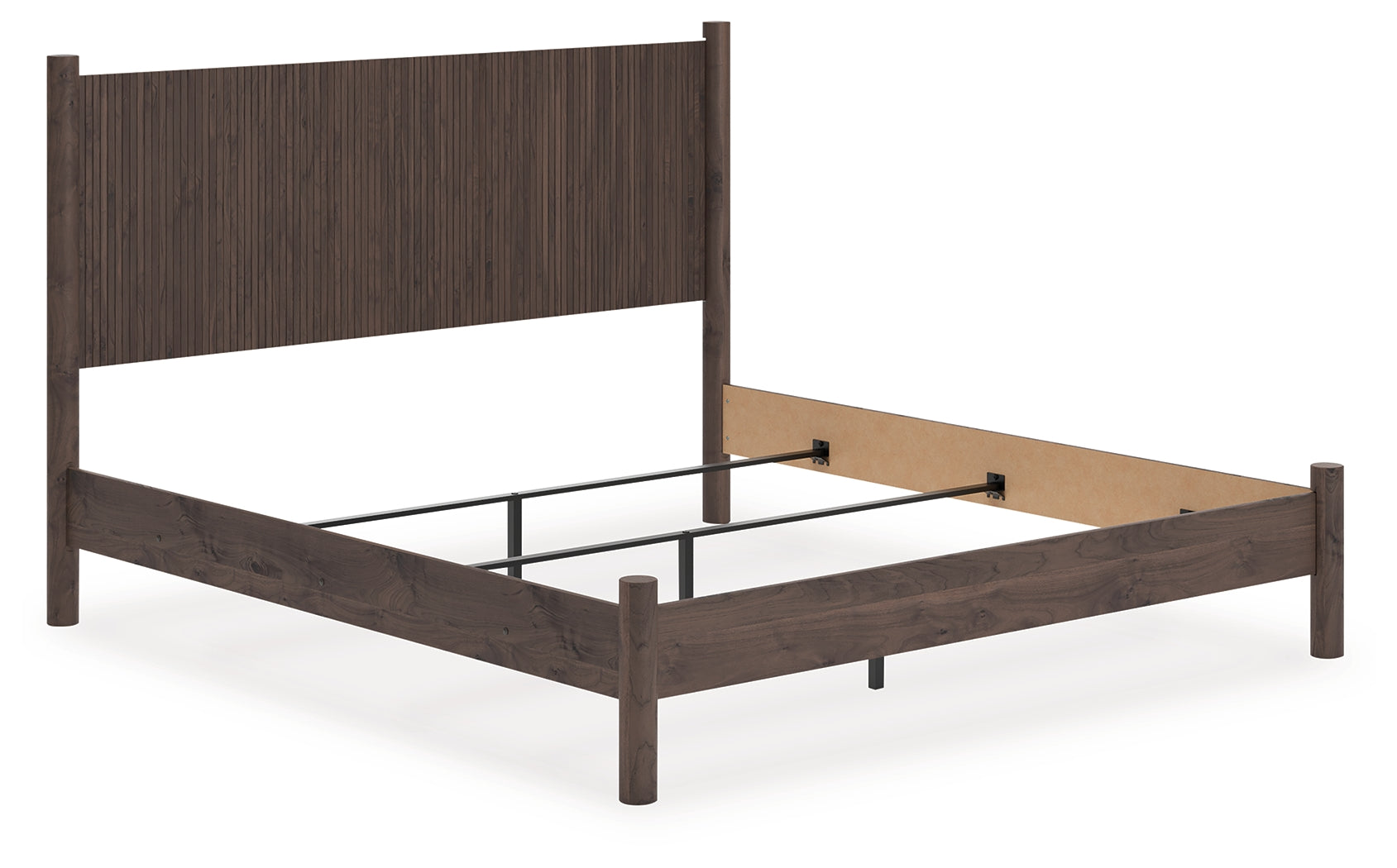 Coral Furniture - Ashley Furniture - Pamytta Bedroom - King Panel Bed / Brown - PCB2614B26