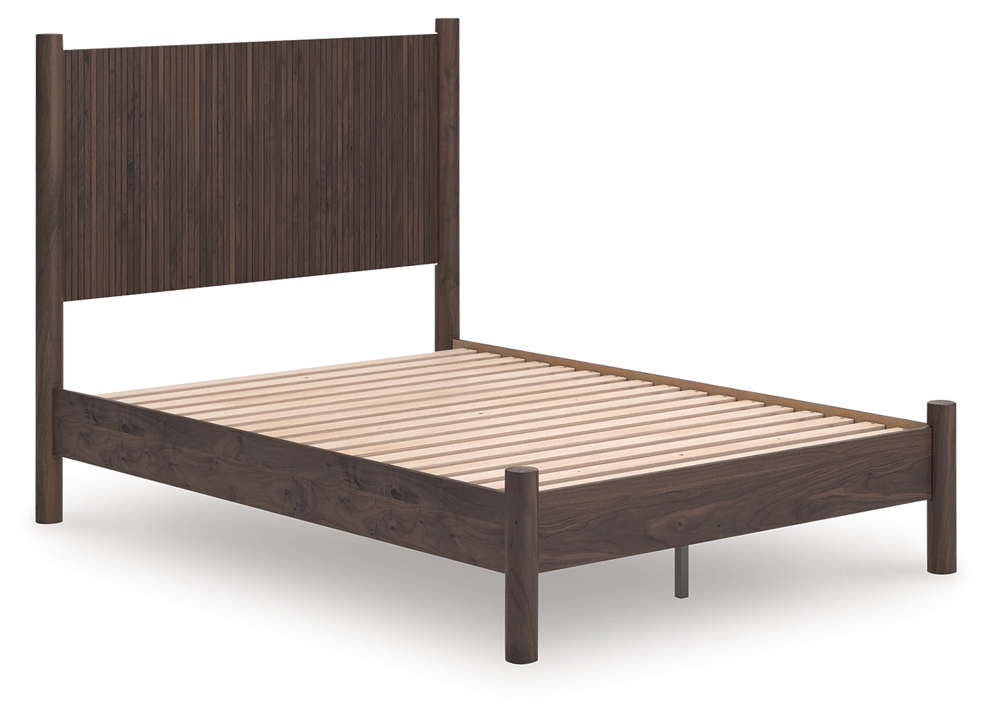 Coral Furniture - Ashley Furniture - Pamytta Bedroom - Full Panel Platform Bed / Brown - PCB2614B4