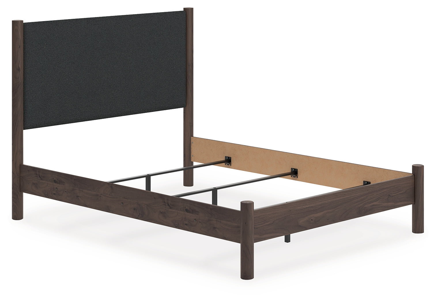 Coral Furniture - Ashley Furniture - Pamytta Bedroom - Queen Upholstered Panel Bed / Brown - PCB2614B24