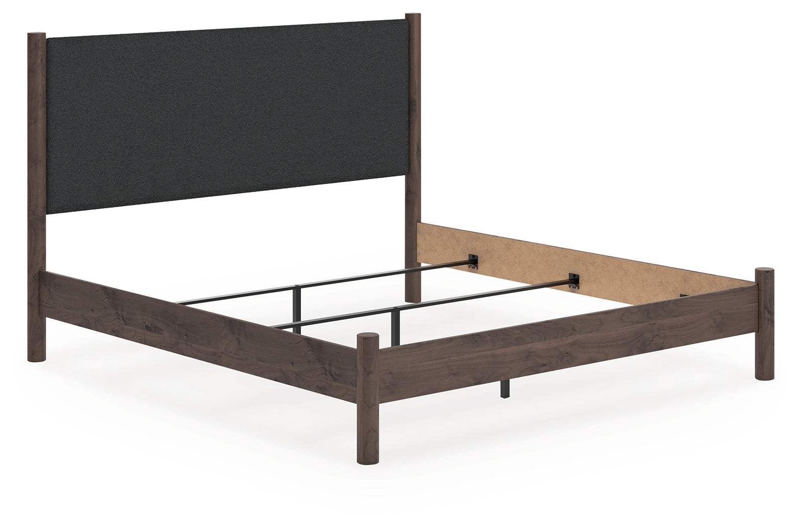 Coral Furniture - Ashley Furniture - Pamytta Bedroom - King Upholstered Panel Bed / Brown - PCB2614B29
