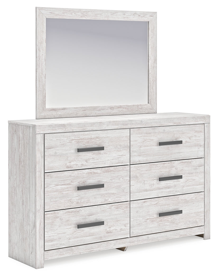 Coral Furniture - Ashley Furniture - Cayboni Bedroom - King Panel Bed / Whitewash - B3788B7