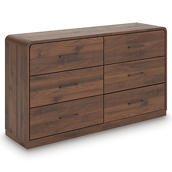 Coral Furniture - Ashley Furniture - Fortlorn Bedroom - Dresser / Walnut Brown - PCB386-31