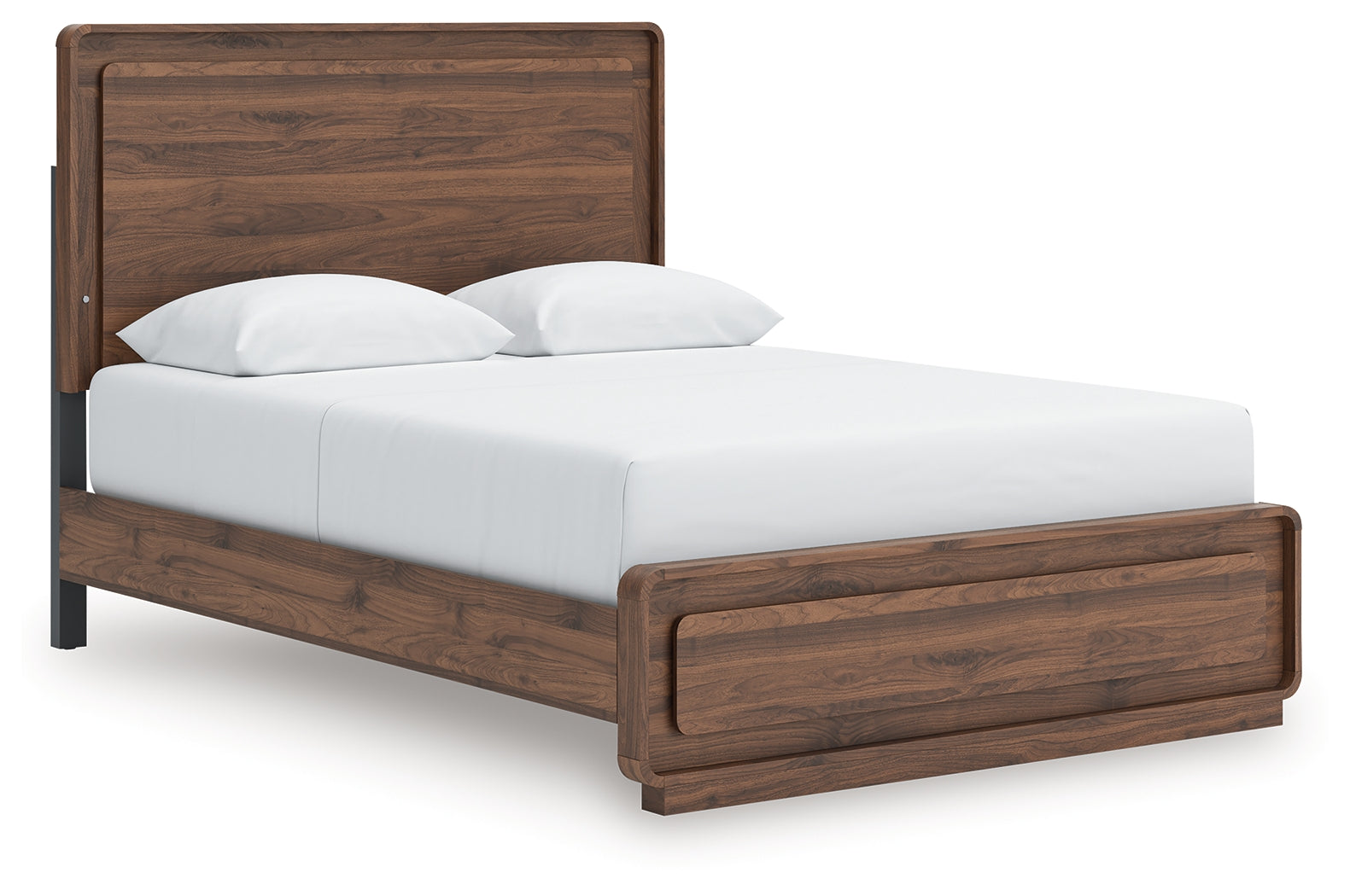 Coral Furniture - Ashley Furniture - Fortlorn Bedroom - Queen Panel Bed / Walnut Brown - PCB386B2