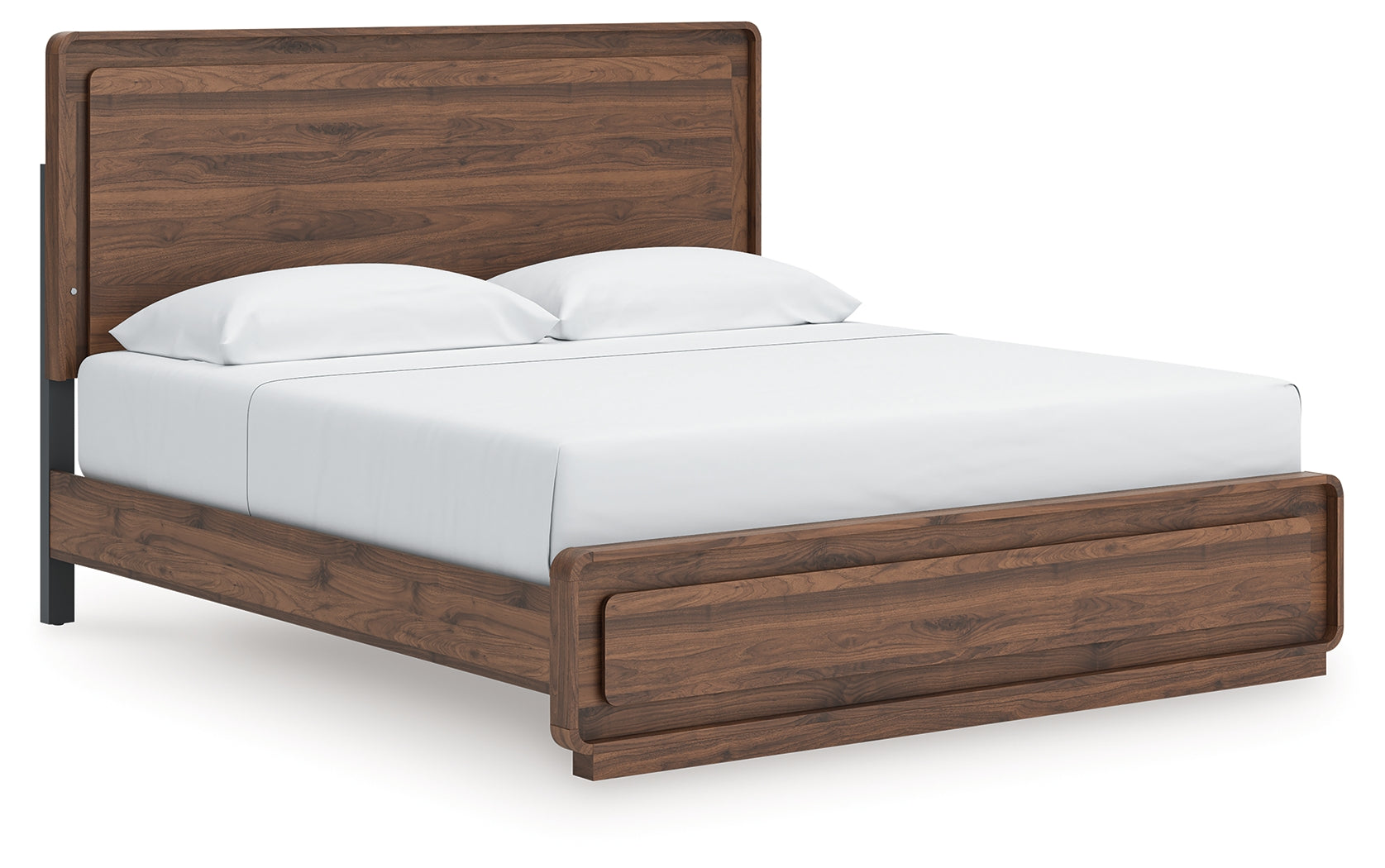 Coral Furniture - Ashley Furniture - Fortlorn Bedroom - King Panel Bed / Walnut Brown - PCB386B4