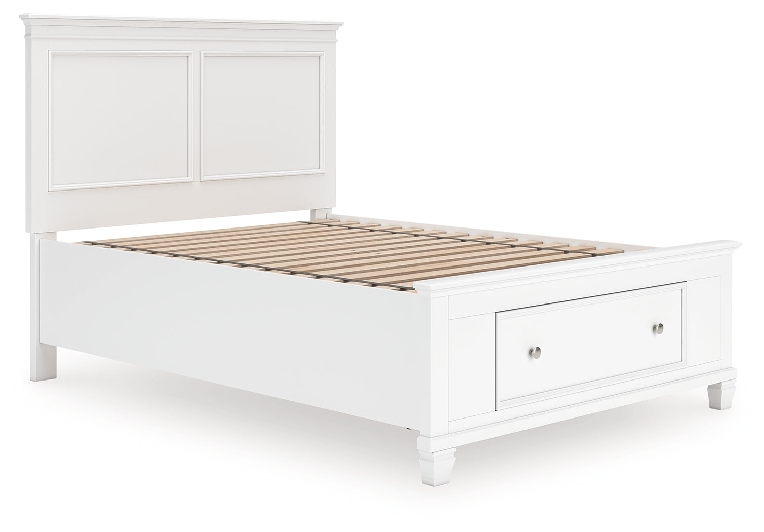 Coral Furniture - Ashley Furniture - Fortman Bedroom - Full Panel Storage Bed / White - B680B25