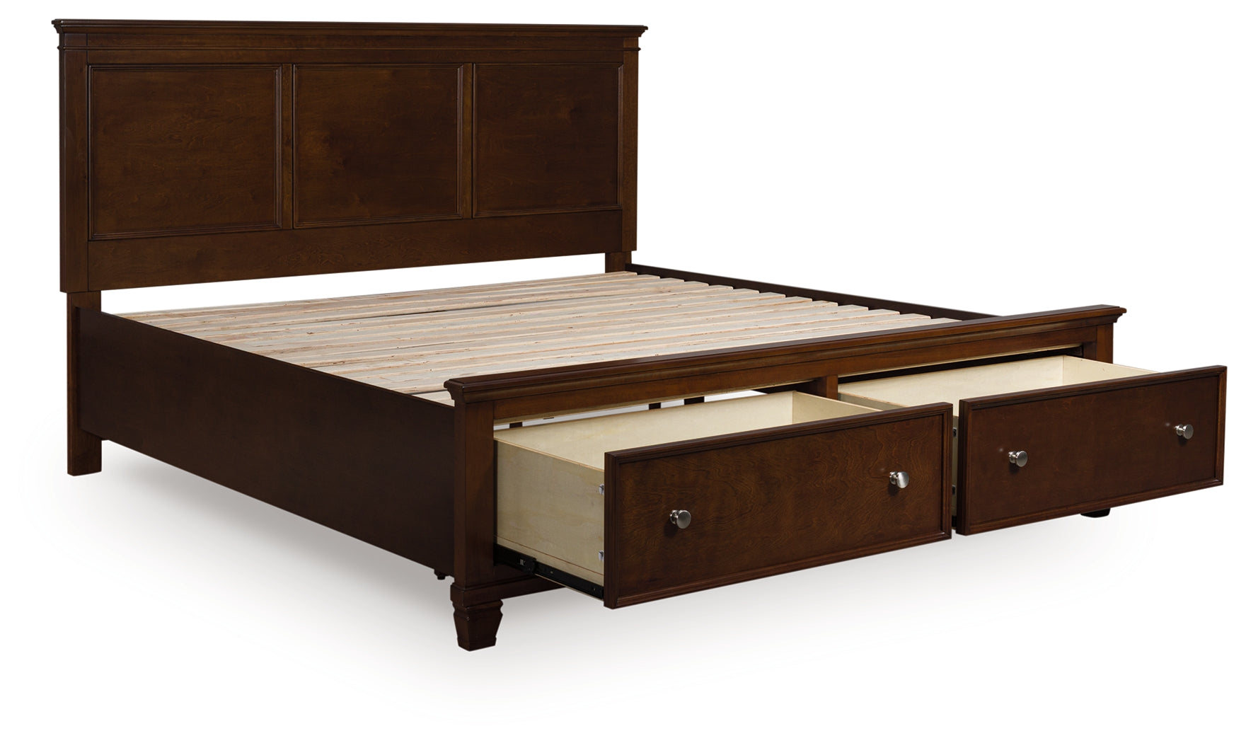 Coral Furniture - Ashley Furniture - Danabrin Bedroom - California King Panel Storage Bed / Brown - B685B19