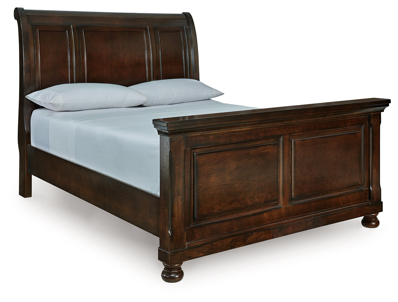 Coral Furniture - Ashley Furniture - Porter Bedroom - Queen Sleigh Bed / Rustic Brown - B697B48