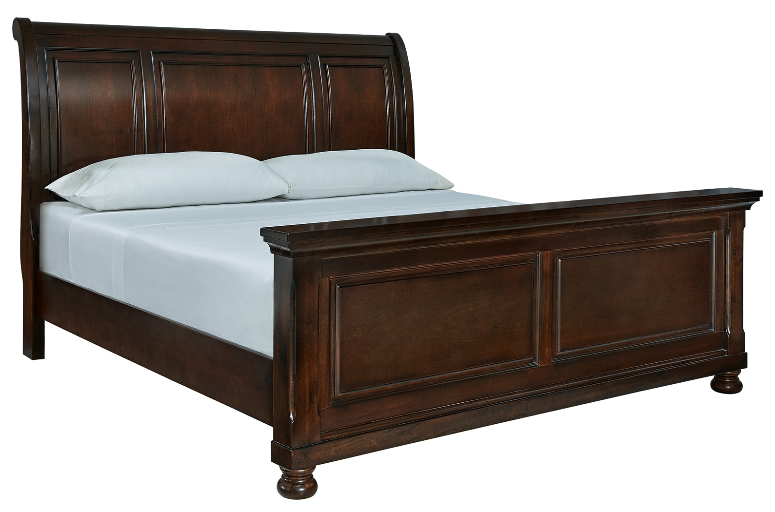 Coral Furniture - Ashley Furniture - Porter Bedroom - King Sleigh Bed / Rustic Brown - B697B49