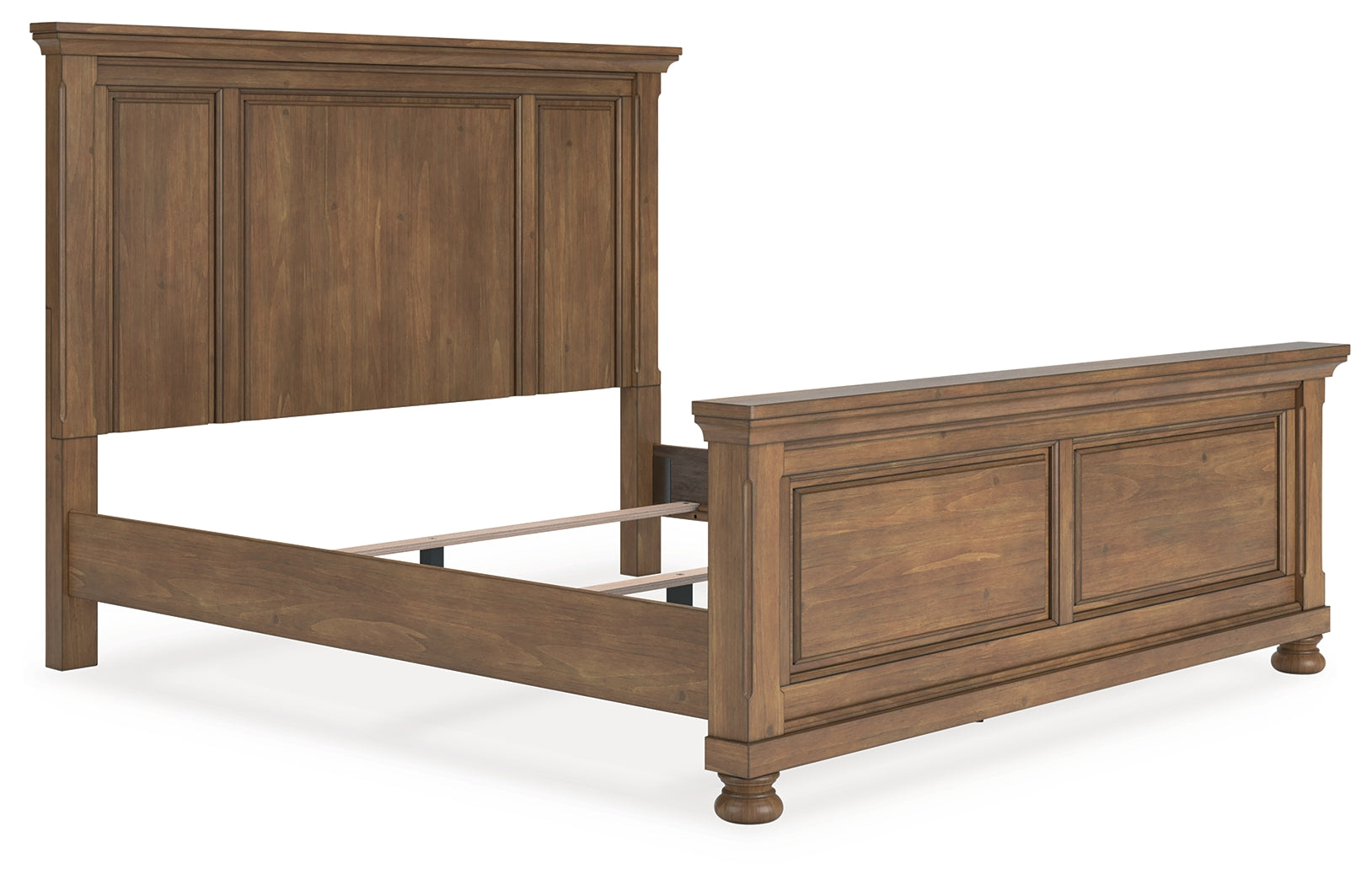 Coral Furniture - Ashley Furniture - Feddinger Bedroom - King Panel Bed / Medium Brown - PCB779B6