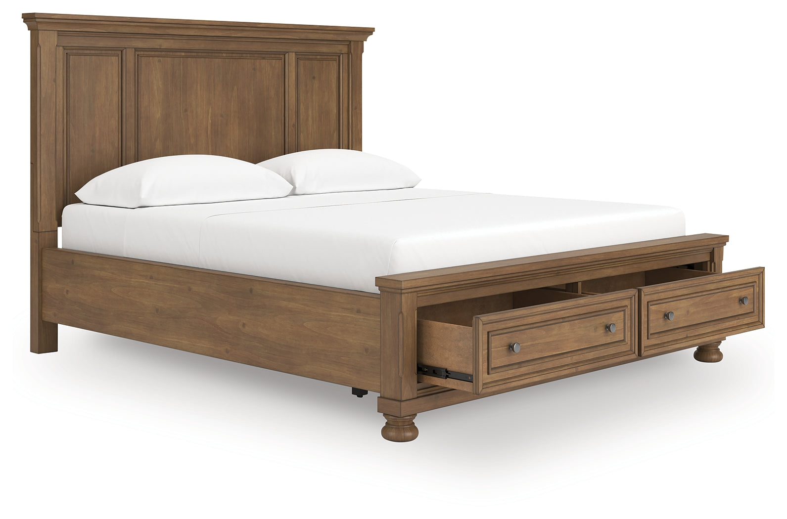 Coral Furniture - Ashley Furniture - Feddinger Bedroom - California King Panel Storage Bed / Medium Brown - PCB779B13