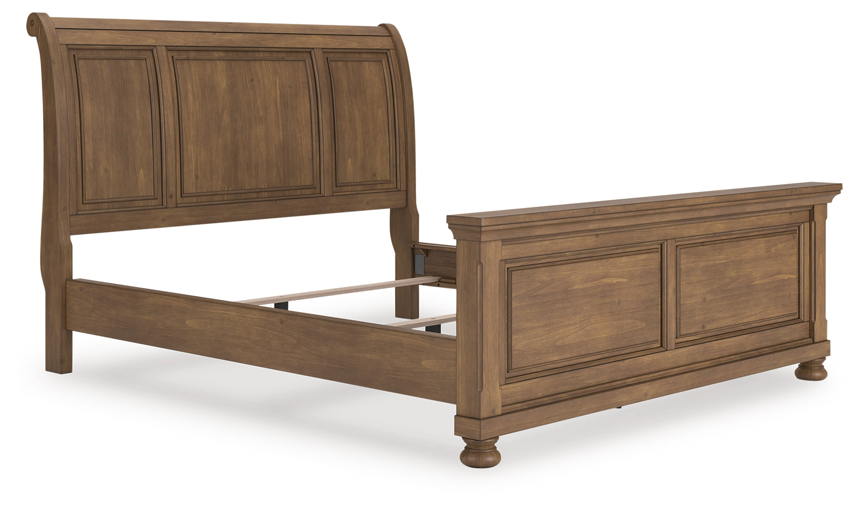 Coral Furniture - Ashley Furniture - Feddinger Bedroom - California King Sleigh Bed / Medium Brown - PCB779B16