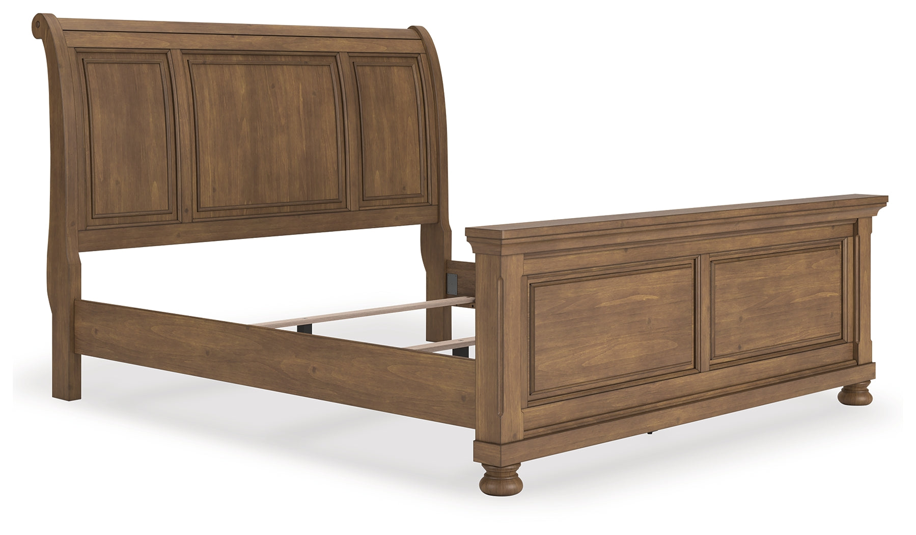 Coral Furniture - Ashley Furniture - Feddinger Bedroom - King Sleigh Bed / Medium Brown - PCB779B15