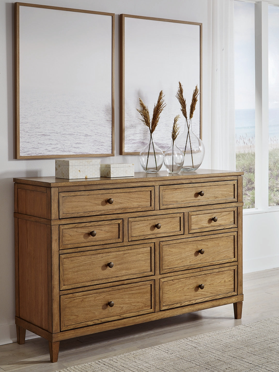 Coral Furniture - Ashley Furniture - Sharlance Bedroom - Dresser / Brown - B895-31
