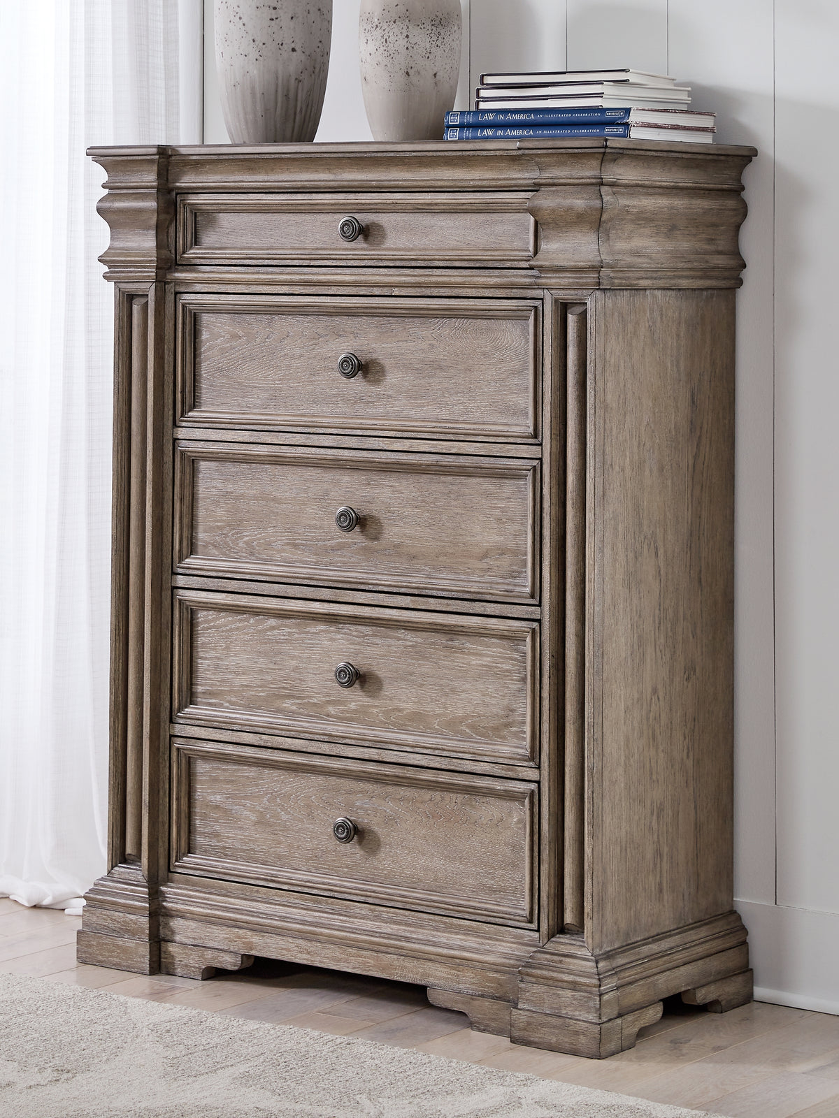Coral Furniture - Ashley Furniture - Blairhurst Bedroom - California King Panel Bed / Light Grayish Brown - B916B5