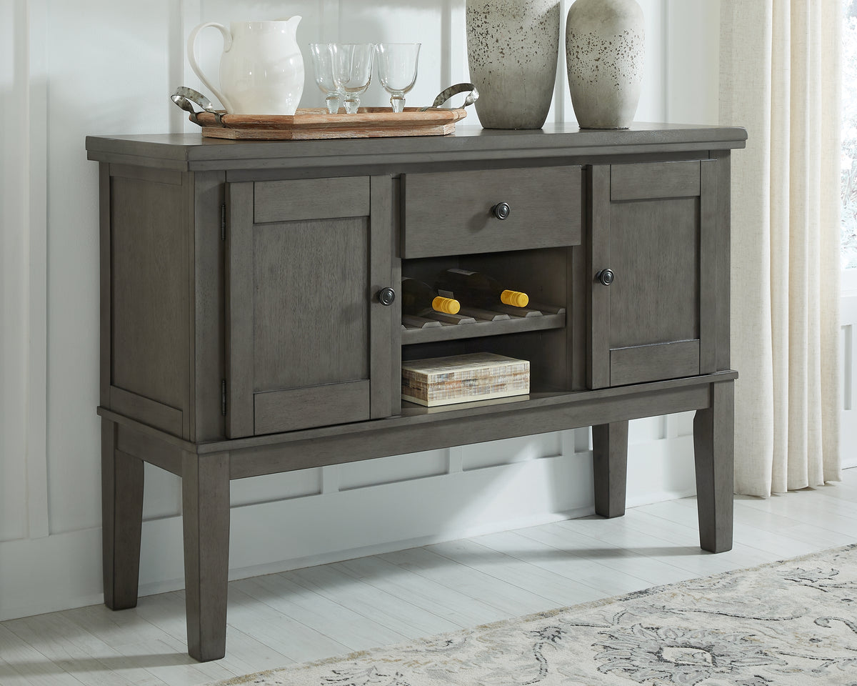 Coral Furniture - Ashley Furniture - Hallanden Dining Room - Counter Height Bar Stool (Set of 2) / Two-tone Gray - D589-124X2